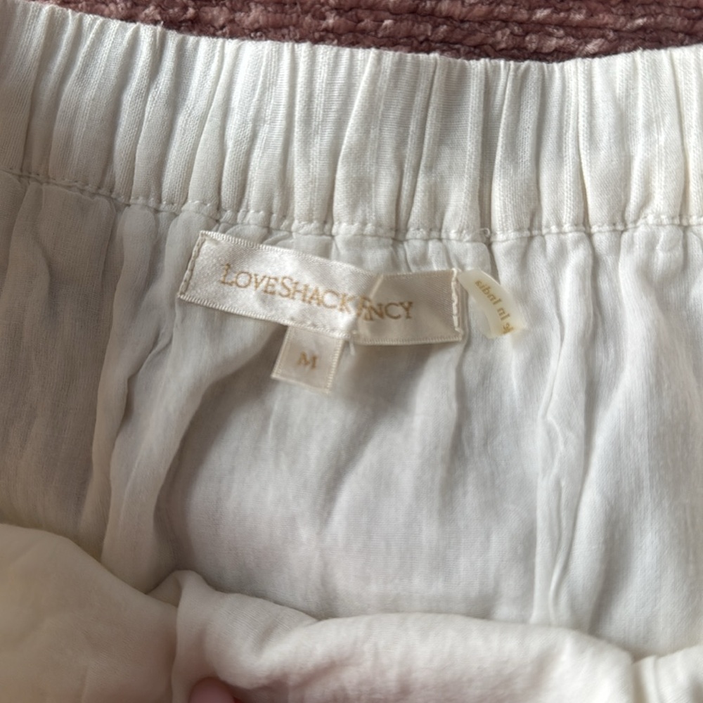 LoveShackFancy Cream Ruffle Mini Skirt - Picture 3 of 4